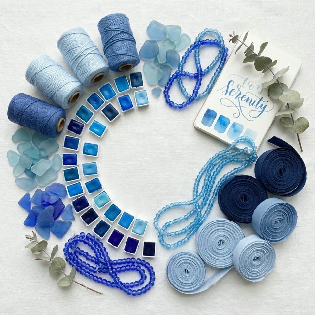 Calming Blues: Crafting for Stress Relief and Serenity