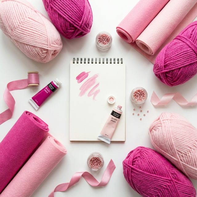 Pretty in Pink: Soft and Bold Approaches to Crafting